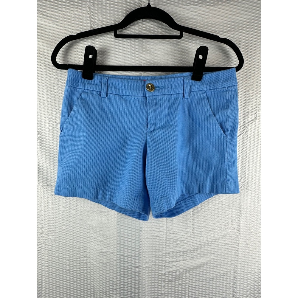 Lilly Pulitzer Women's‎ Blue Textured Chino Shorts Size 2